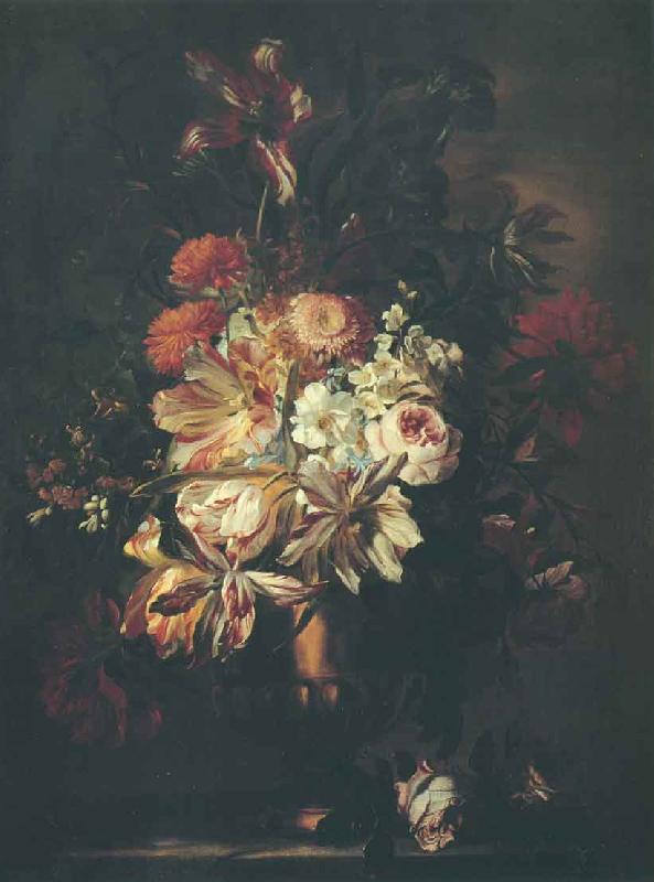 Abraham Brueghel Bouquet de fleurs dans un vase en bronze oil painting image